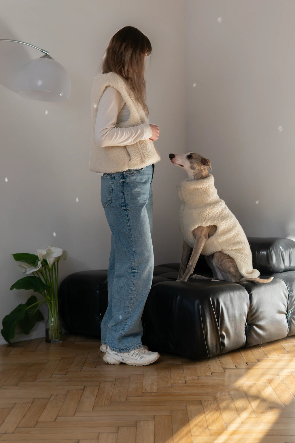 MELLOW — różowa wełniana kamizelka dla psa