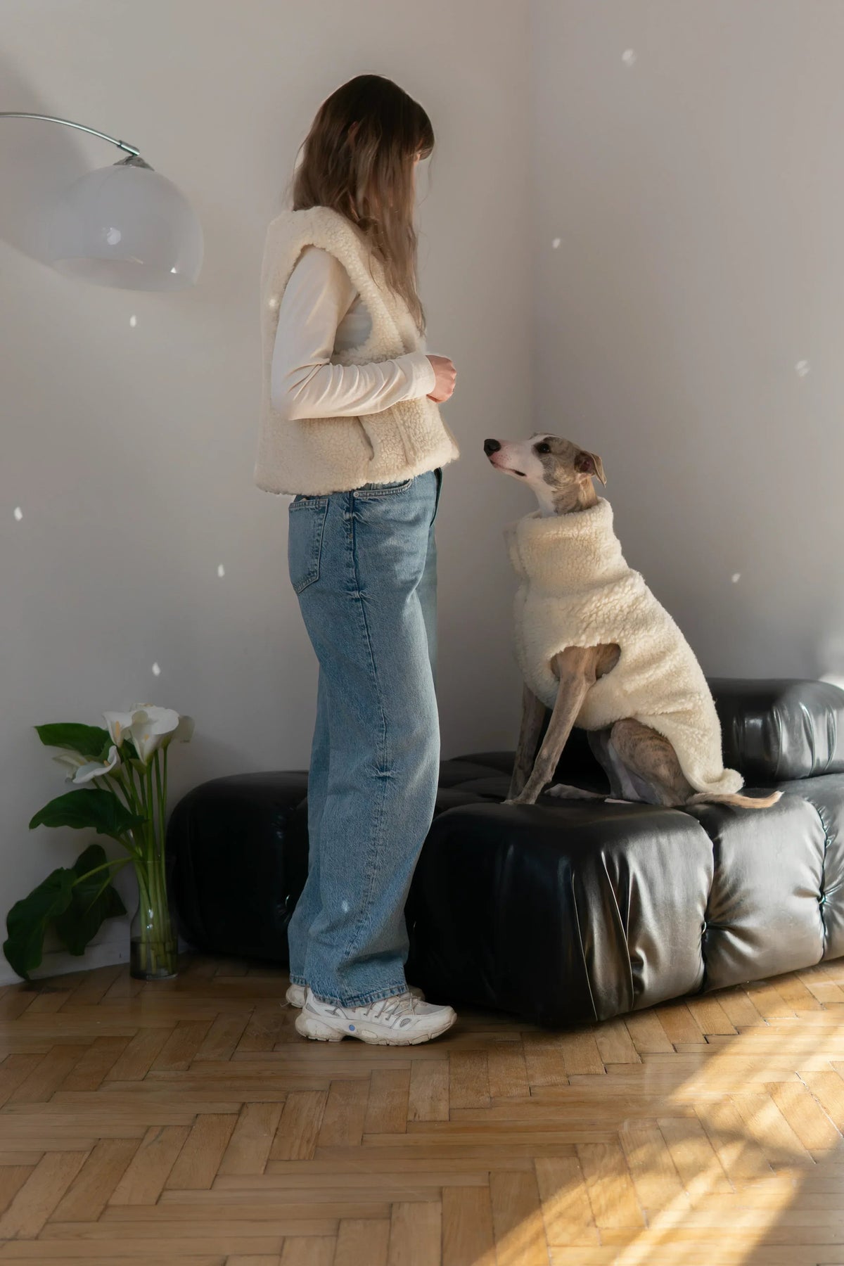 MELLOW — ciemnoszara wełniana kamizelka dla psa